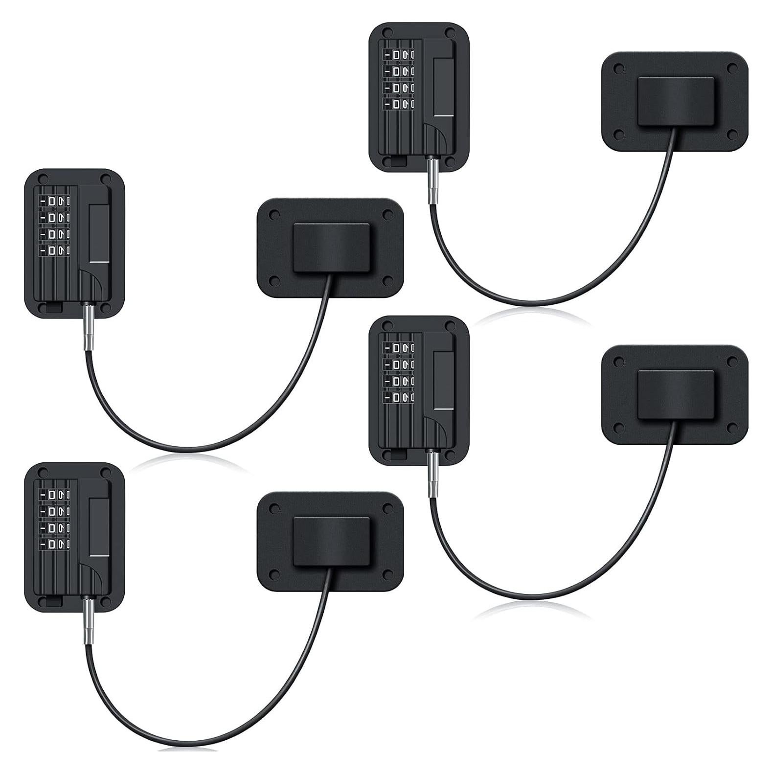 Cerraduras para Refrigerador Zhengmy 4 Pcs Combinación Seguridad