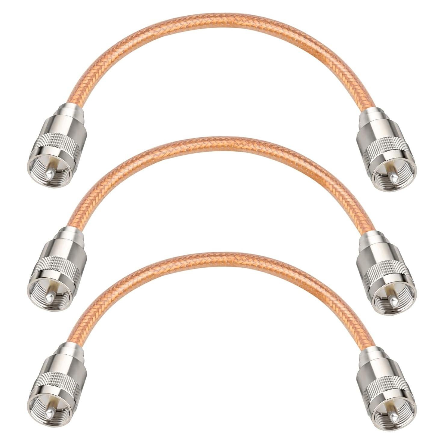 Cable Coaxial RG8X 1FT XRDS-RF con Conectores UHF PL259