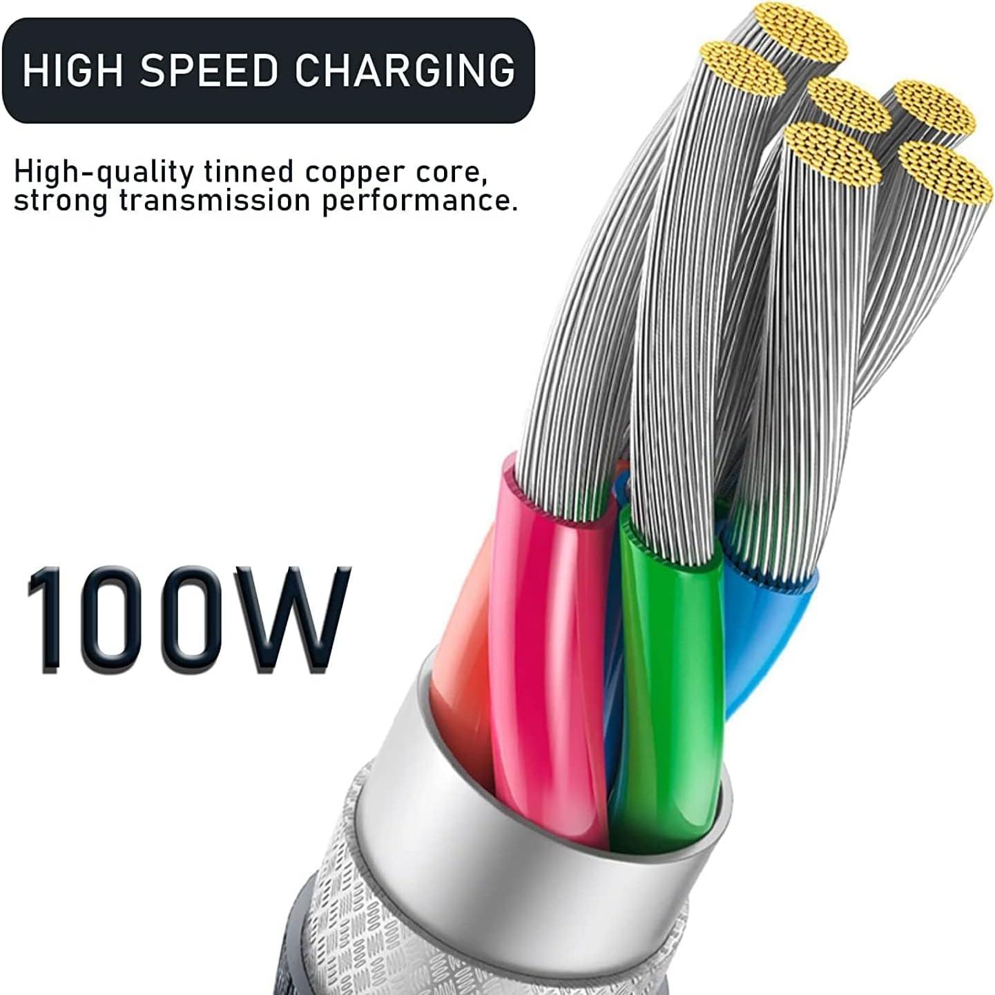 Cable USB-C Enrollado ATTACK SHARK 2 en 1 para Teclado