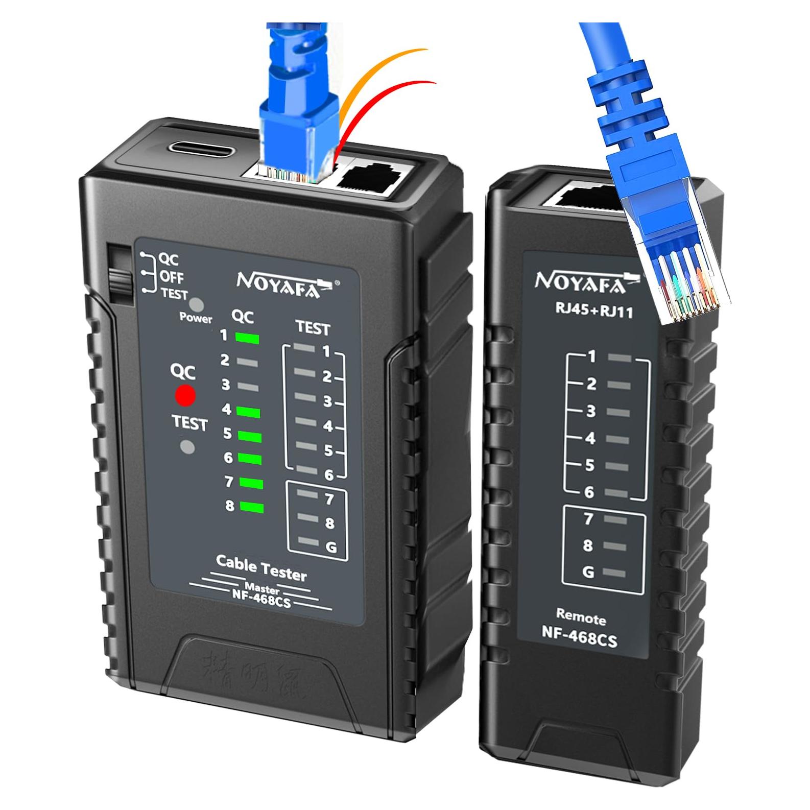 Probador de Cable de Red NF-468CS RJ45 RJ11 CAT5 CAT6