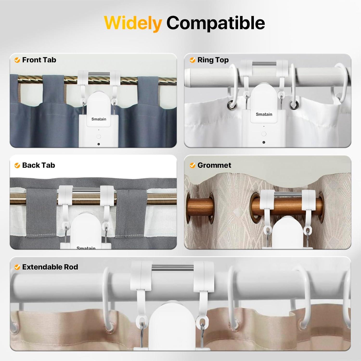 Abridor de Cortinas Automático Smatain - Control Remoto y Voz