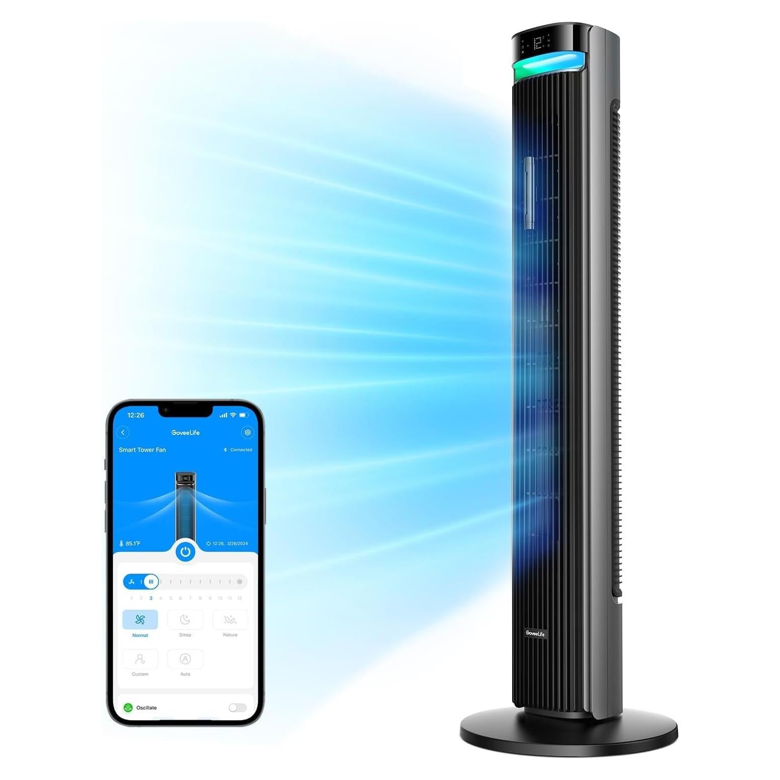 Ventilador de Torre GoveeLife 106,68 cm con Control APP