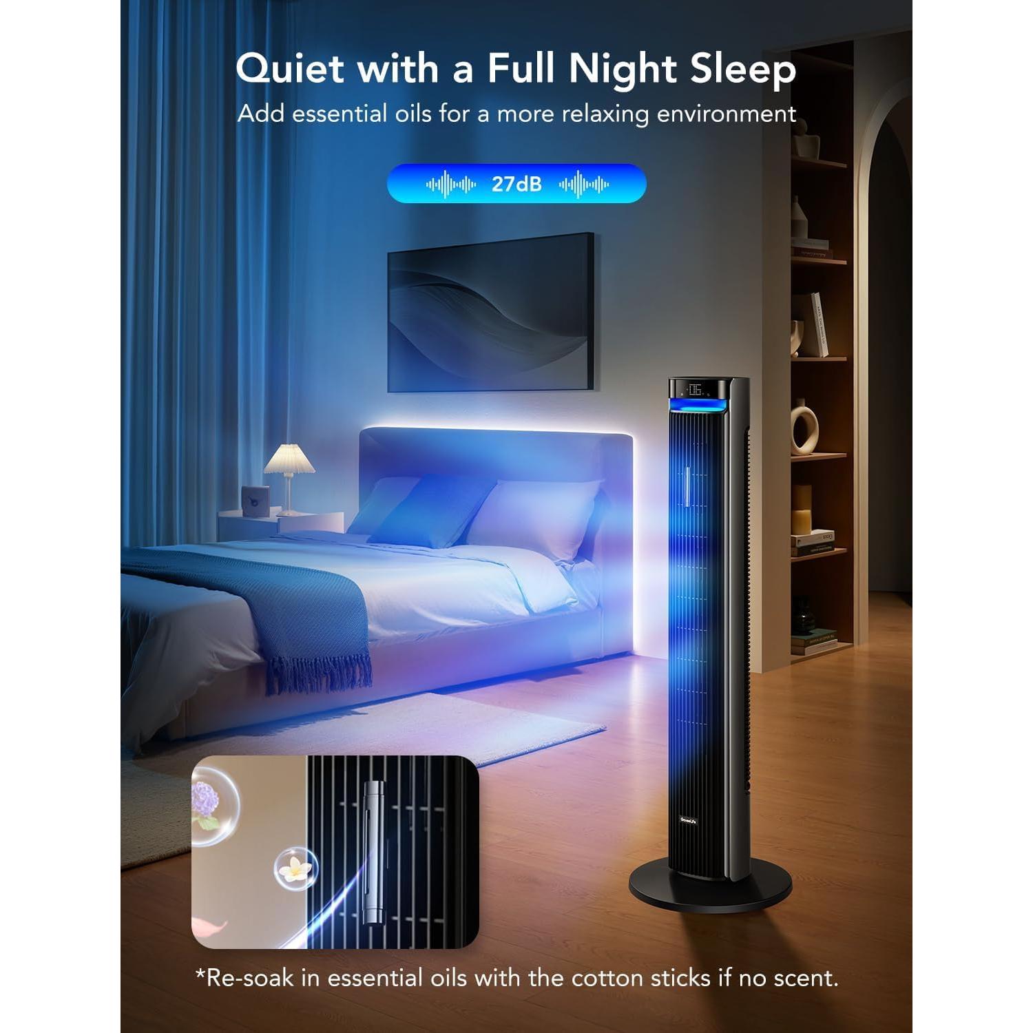 Ventilador de Torre GoveeLife 106,68 cm con Control APP