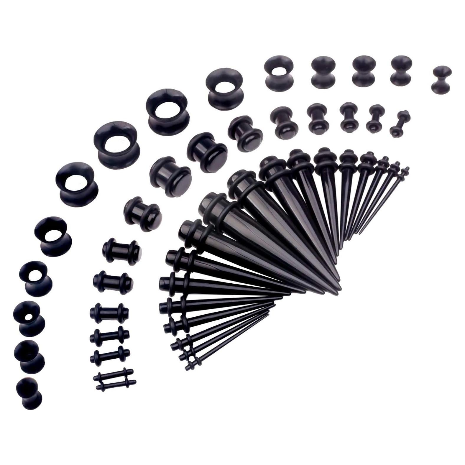Kit de Estiramiento de Orejas 50 Pcs CABBE KALLO Silicona Acrílico