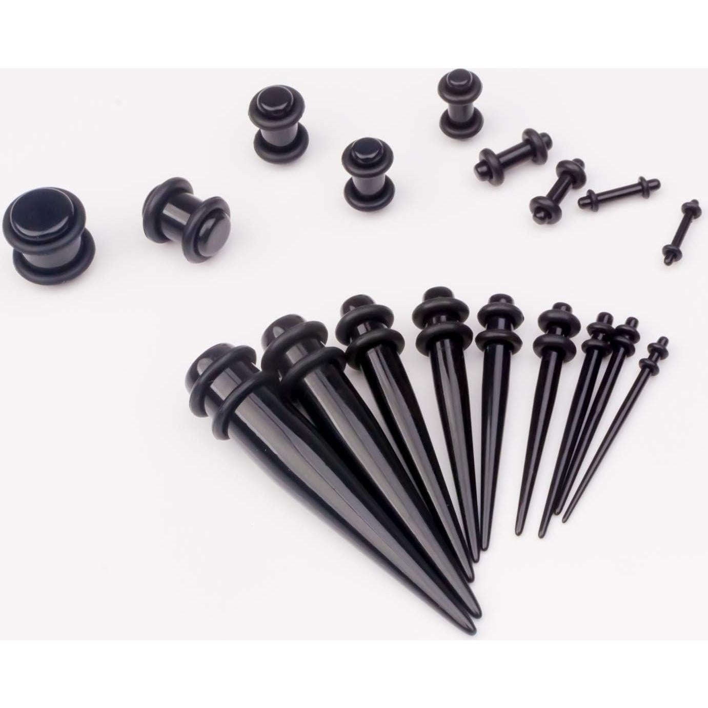 Kit de Estiramiento de Orejas 50 Pcs CABBE KALLO Silicona Acrílico