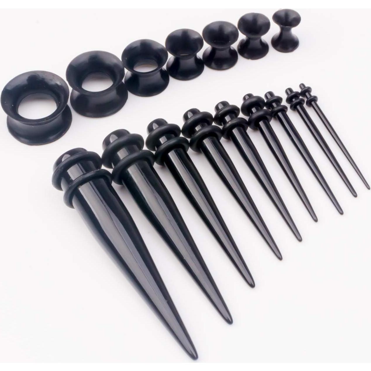 Kit de Estiramiento de Orejas 50 Pcs CABBE KALLO Silicona Acrílico