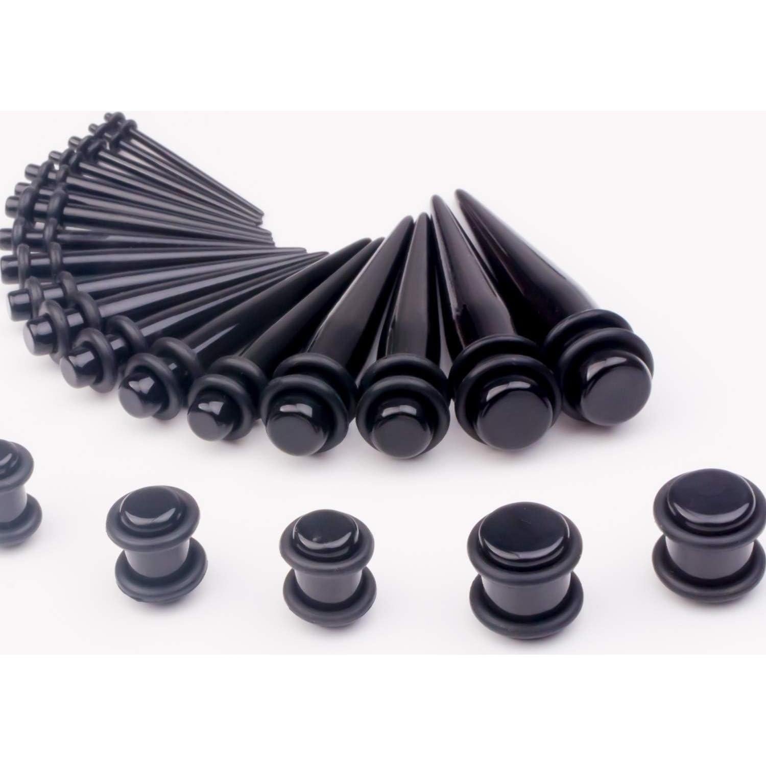 Kit de Estiramiento de Orejas 50 Pcs CABBE KALLO Silicona Acrílico