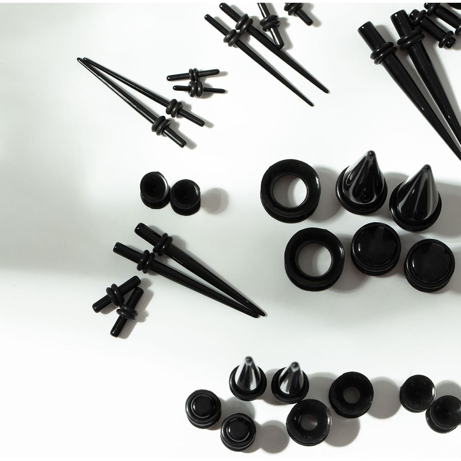 Kit de Estiramiento de Orejas 50 Pcs CABBE KALLO Silicona Acrílico