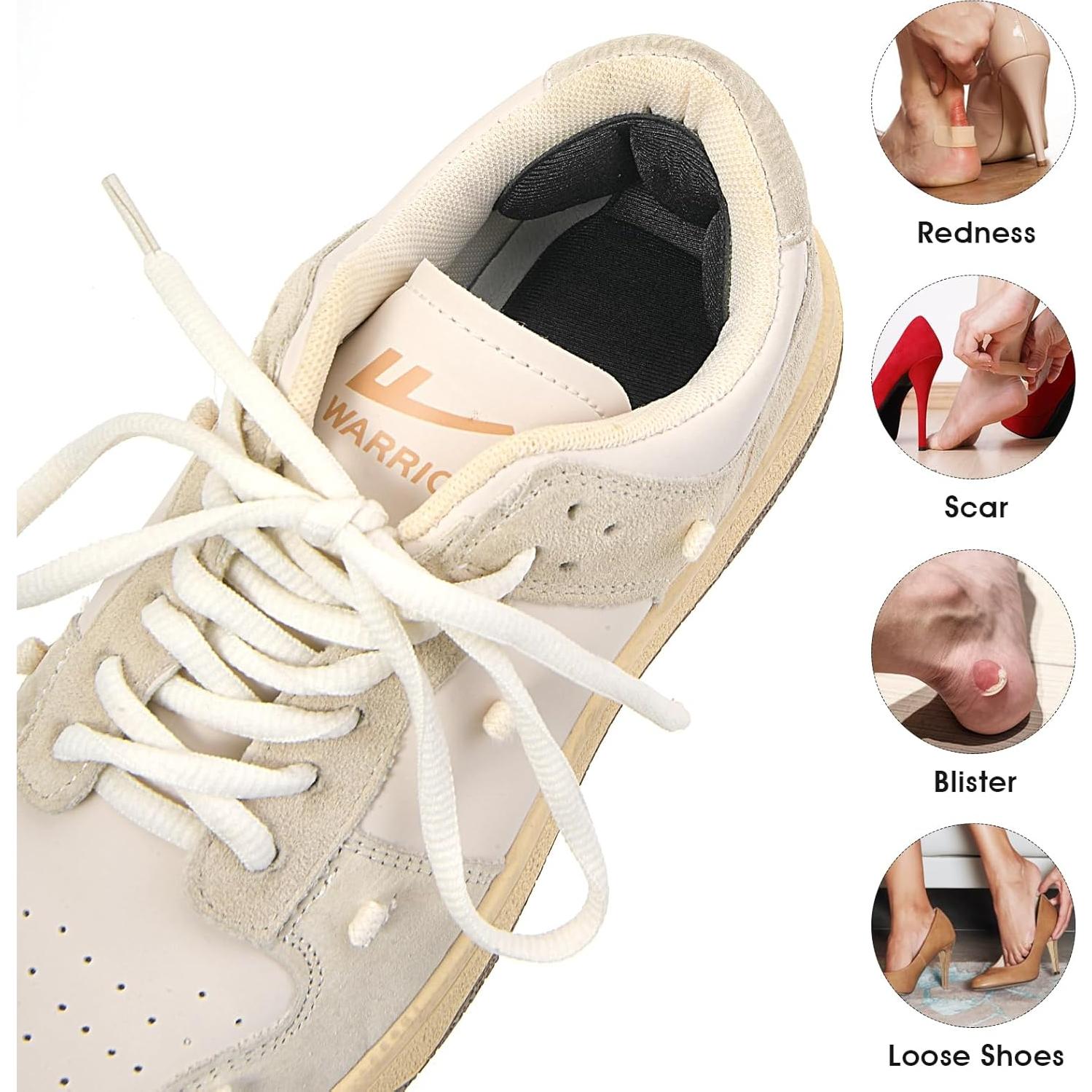 Almohadillas de talón adhesivas WY LIGHTING, 4 piezas, negras