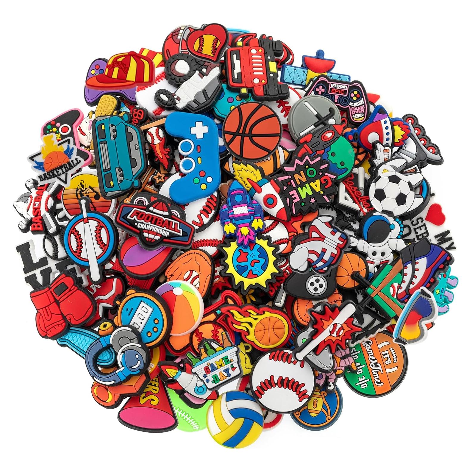 30 Piezas Encantos Aleatorios para Zapatos MelleFlarynsun PVC