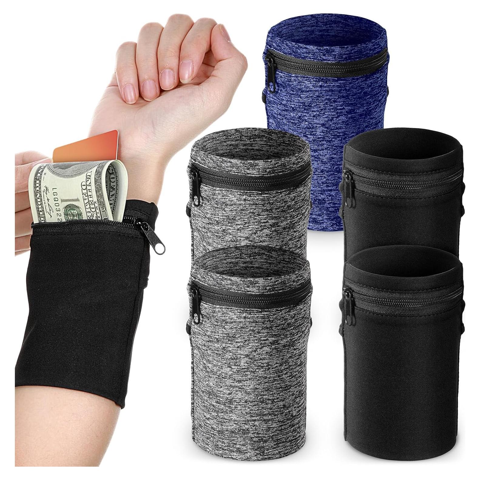 Carteras de Muñeca Honoson 5 Pcs para Correr y Ejercicio