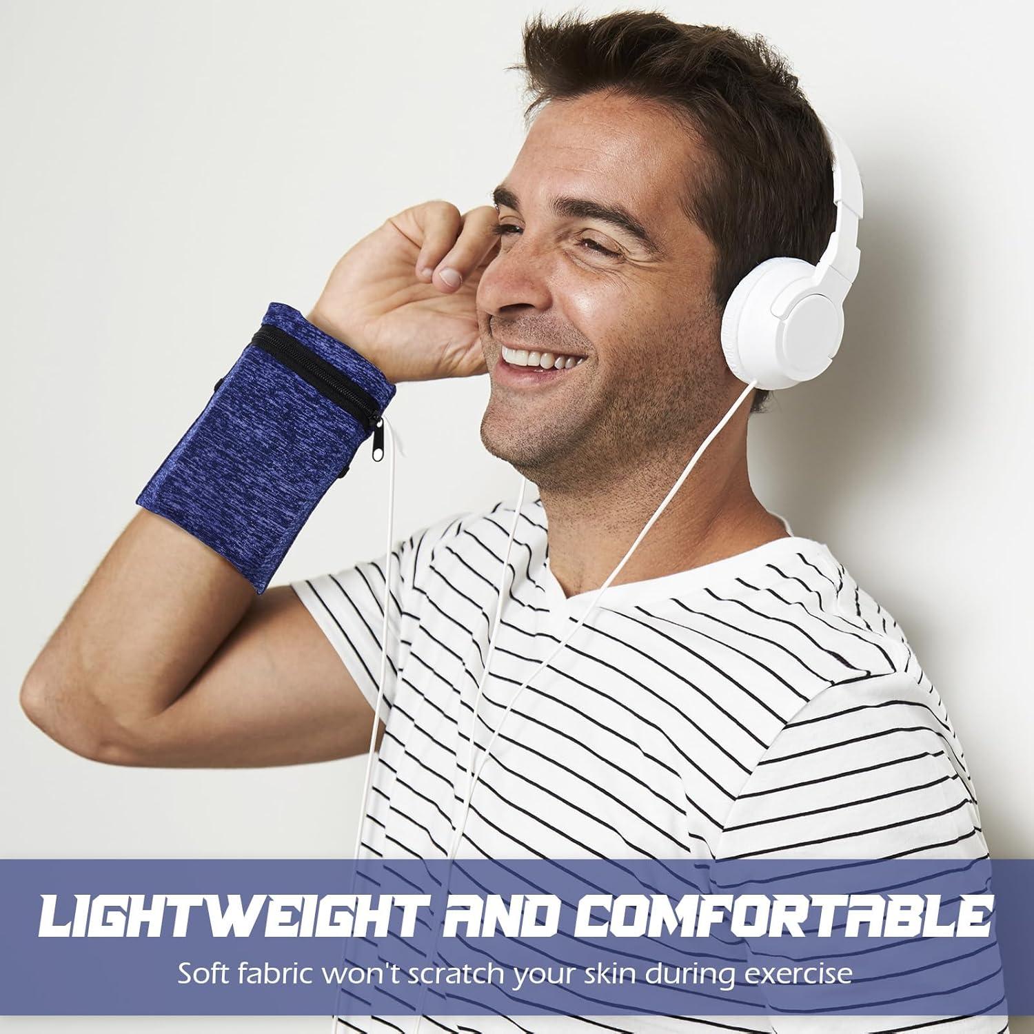 Carteras de Muñeca Honoson 5 Pcs para Correr y Ejercicio