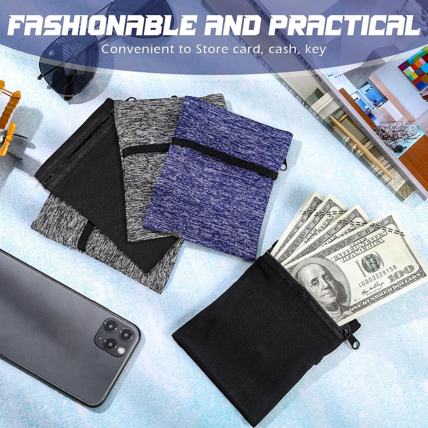 Carteras de Muñeca Honoson 5 Pcs para Correr y Ejercicio