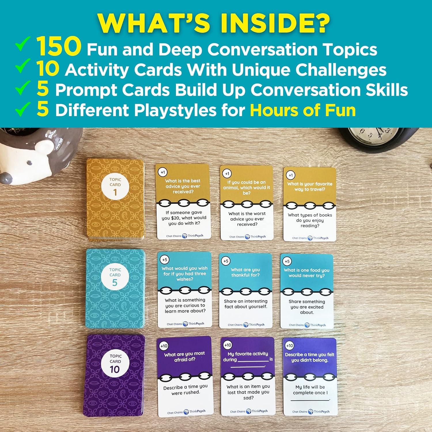 Cadenas de Charla ThinkPsych - Juego de Habilidades Sociales 8+