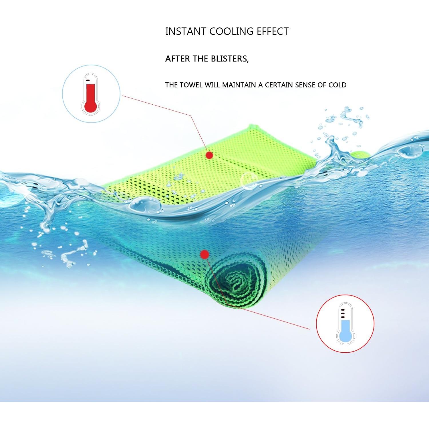 Toallas Enfriadoras Biange 30 Unidades 101.6x30.5cm Multiuso