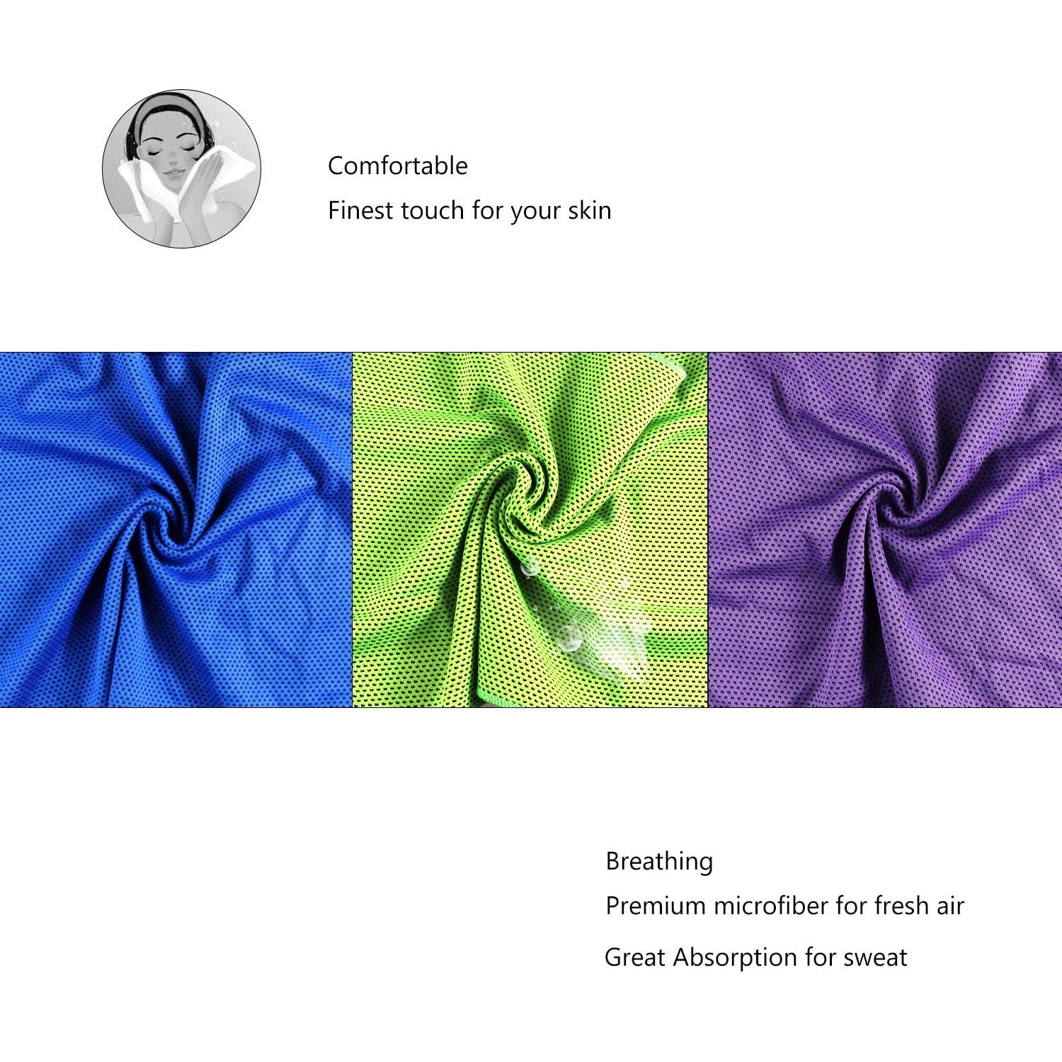 Toallas Enfriadoras Biange 30 Unidades 101.6x30.5cm Multiuso