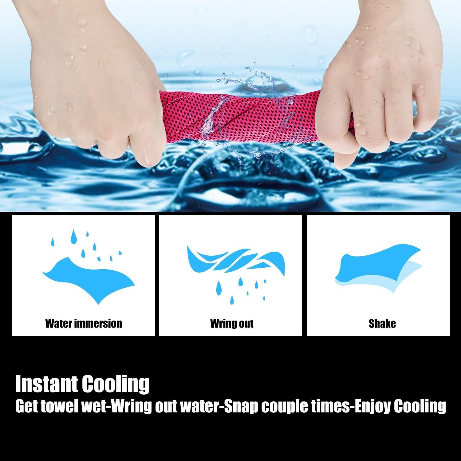 Toallas Enfriadoras Biange 30 Unidades 101.6x30.5cm Multiuso