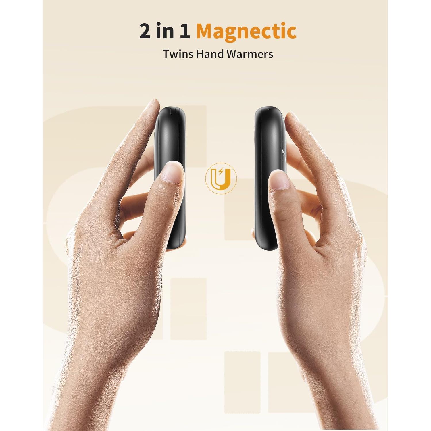 Calentadores de Manos Recargables coldSky ZY-A1 2 Piezas Negro