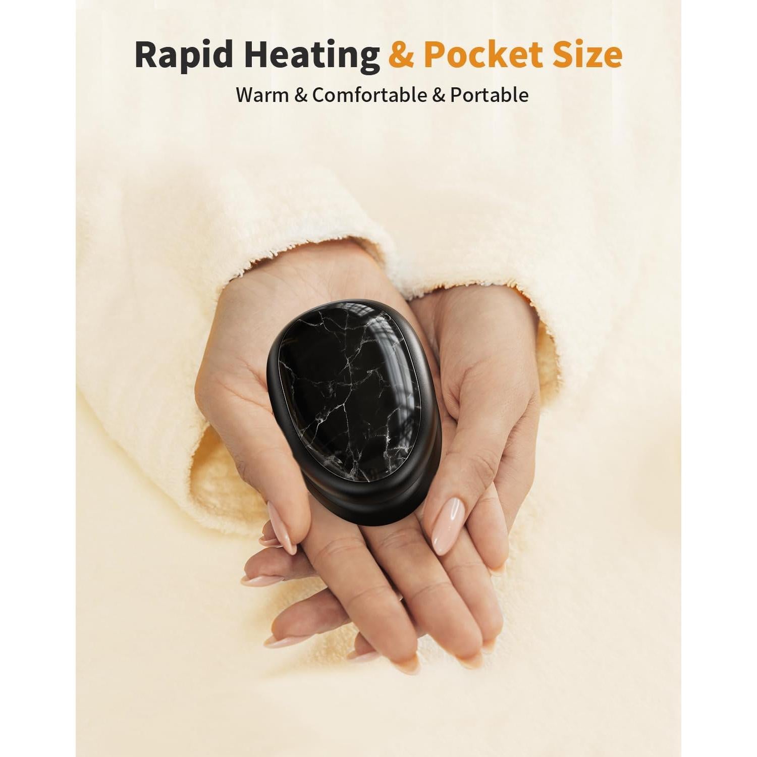 Calentadores de Manos Recargables coldSky ZY-A1 2 Piezas Negro