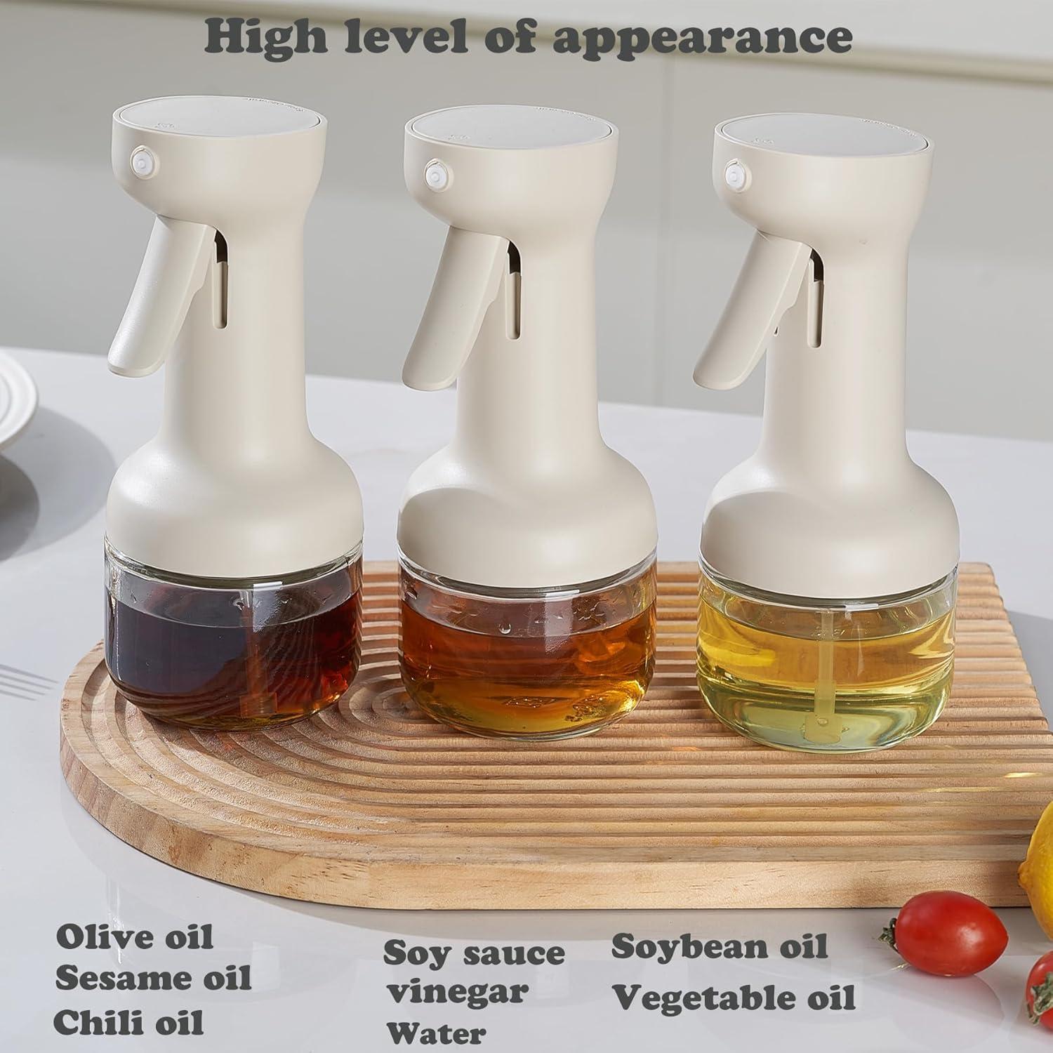 Rociador de Aceite de Oliva Povinmos 280ml Blanco Hermético