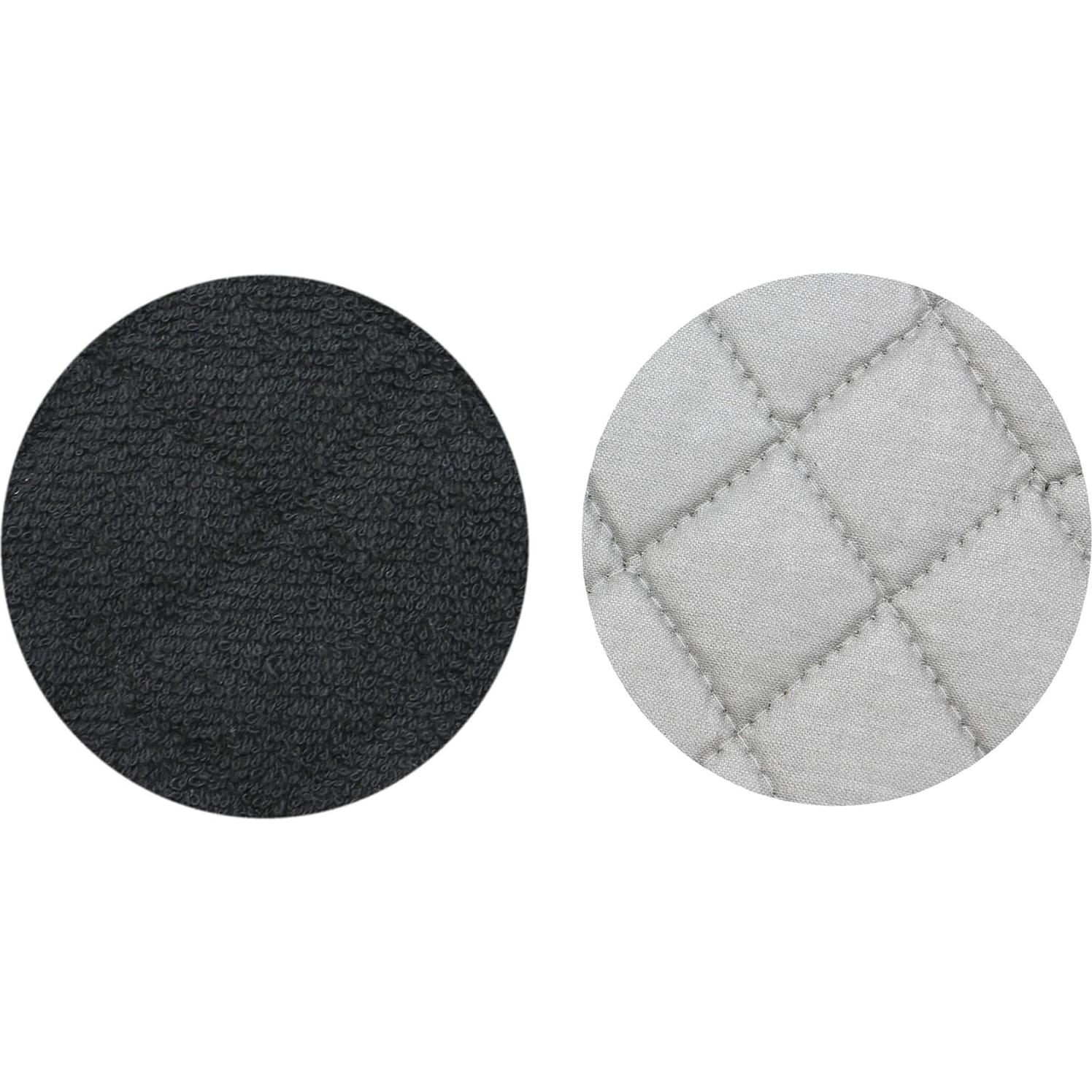 Juego de 4 Agarradores de Olla GQZLUCK Algodón Negro 17.78cm