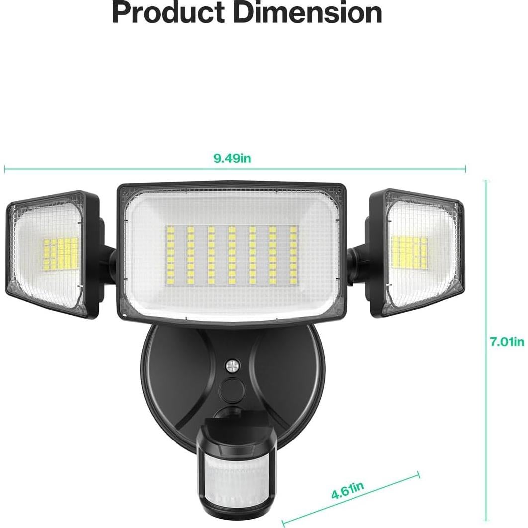 Luz de Inundación LED iMaihom 50W con Sensor de Movimiento IP65
