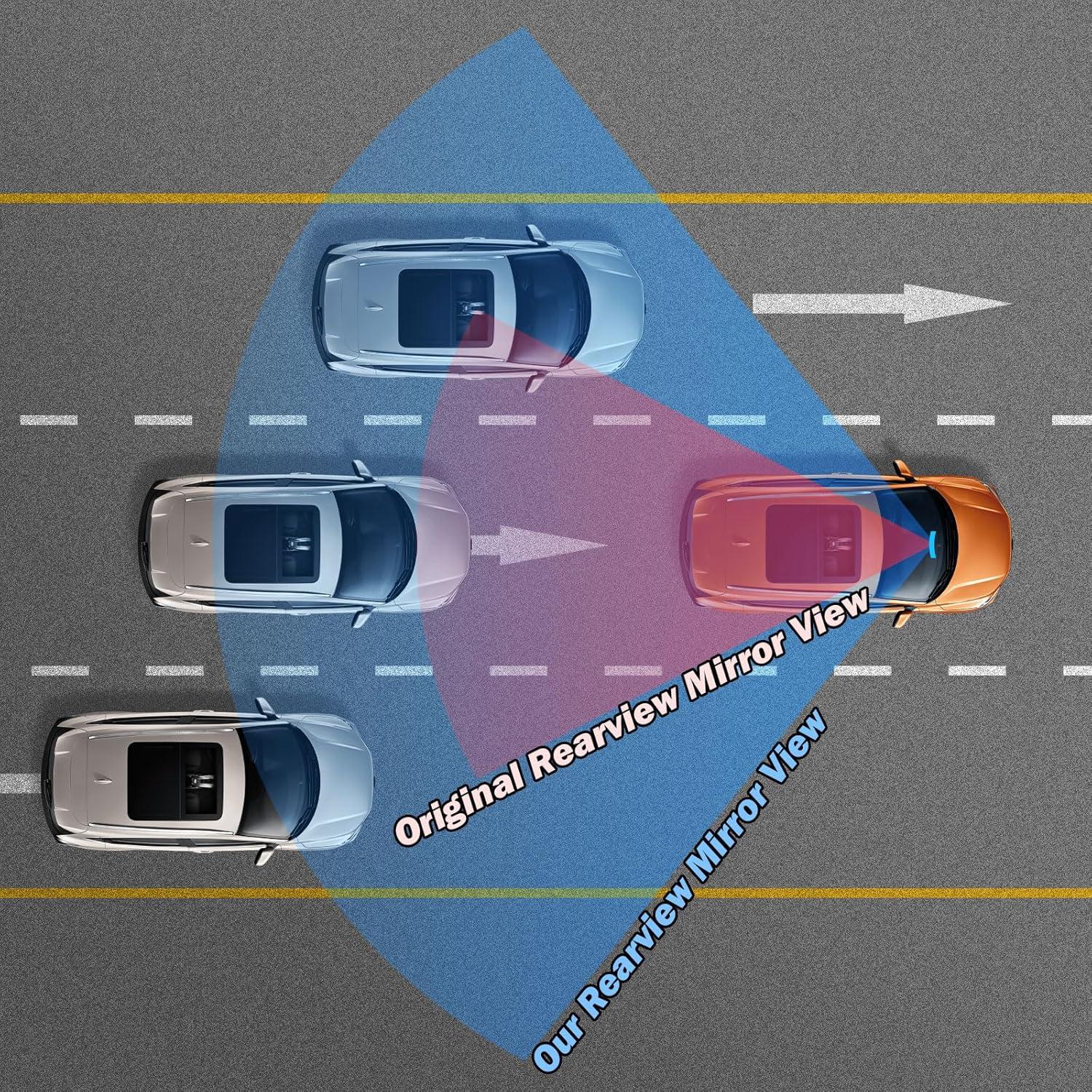 Espejo Retrovisor Convexo JOYTUTUS 30 cm Antideslumbrante Universal