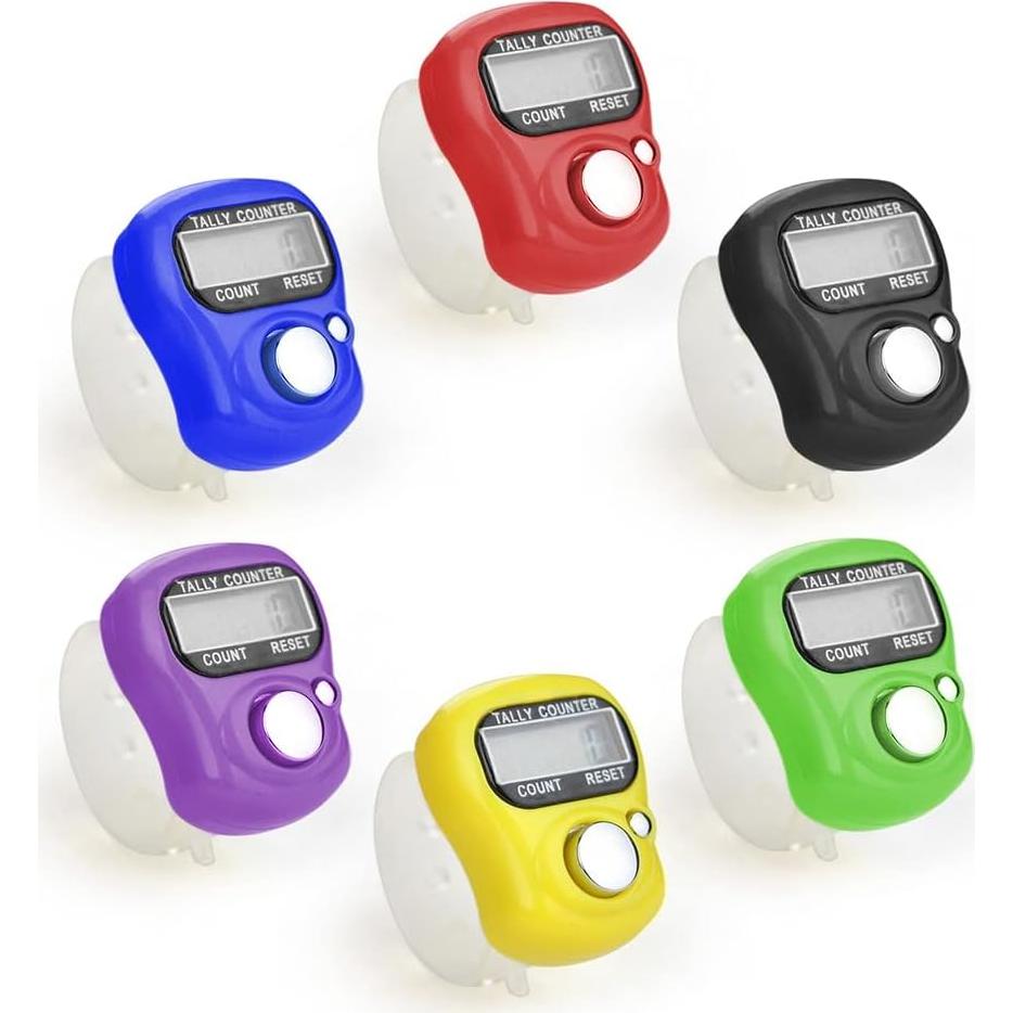 Contador Digital de Dedos FIOTOK 5 Dígitos Ajustable