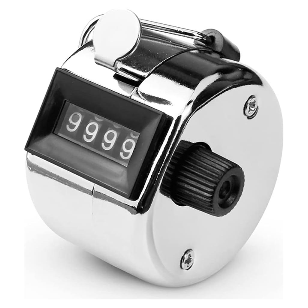 Contador Manual de Tally KSZNZB 4 Dígitos Mecánico Metal 60g