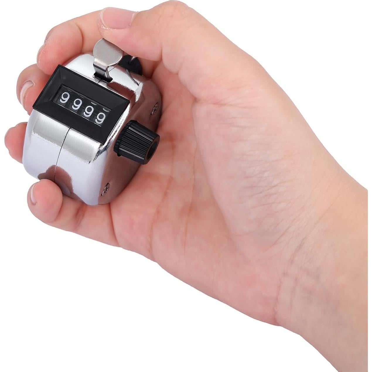 Contador Manual de Tally KSZNZB 4 Dígitos Mecánico Metal 60g