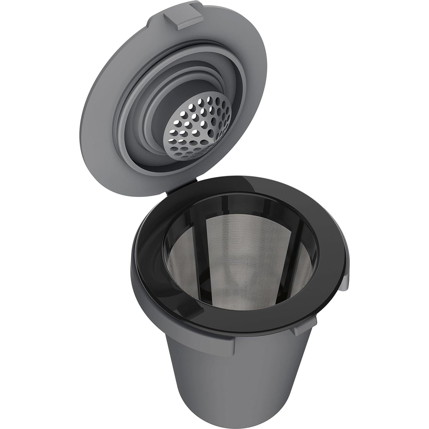 Cafetera Cuisinart HomeBarista Filtro Reutilizable Gris