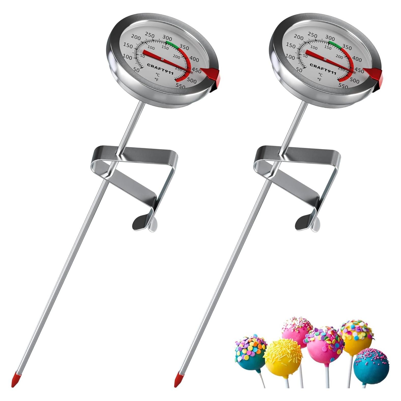 Termómetro de Caramelo Craft911 - Paquete de 2 - 20.32 cm