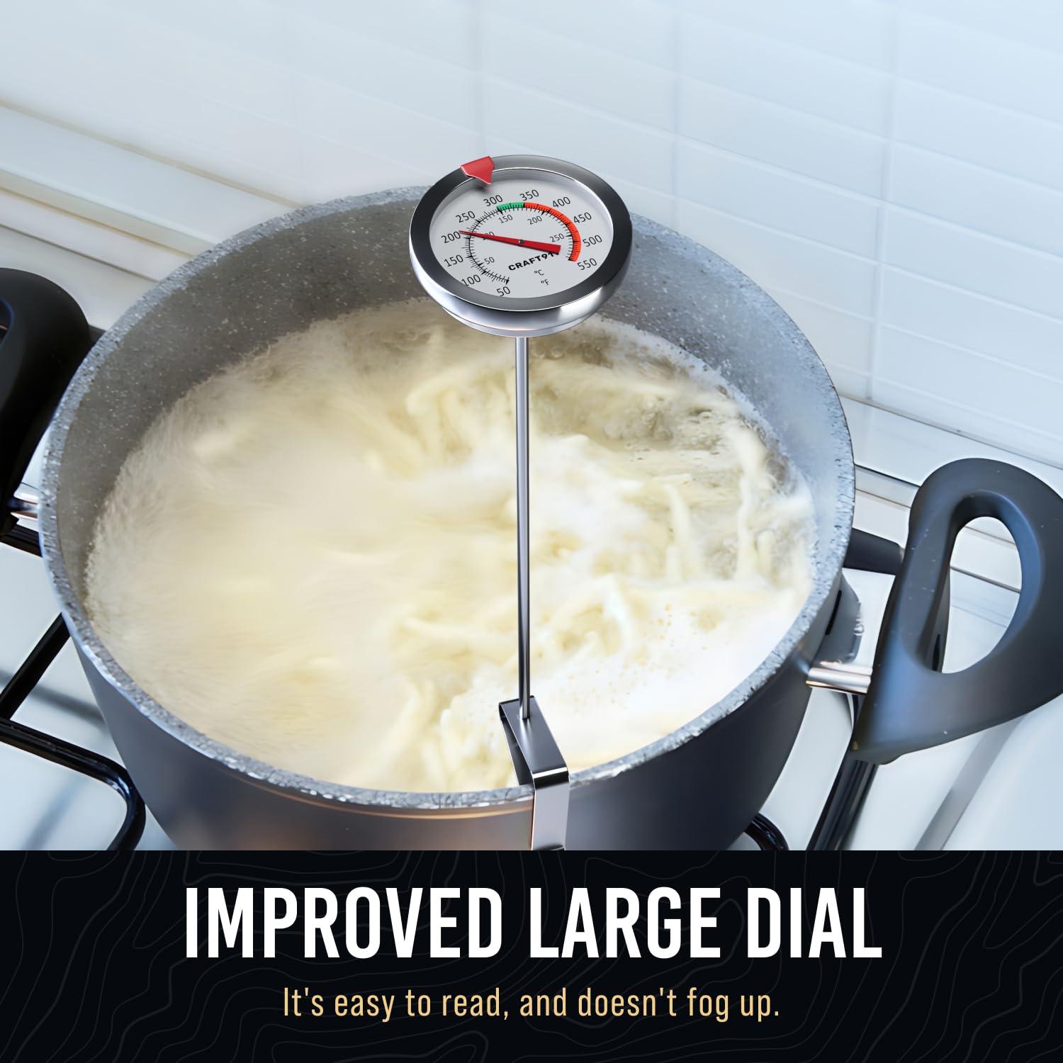 Termómetro de Caramelo Craft911 - Paquete de 2 - 20.32 cm