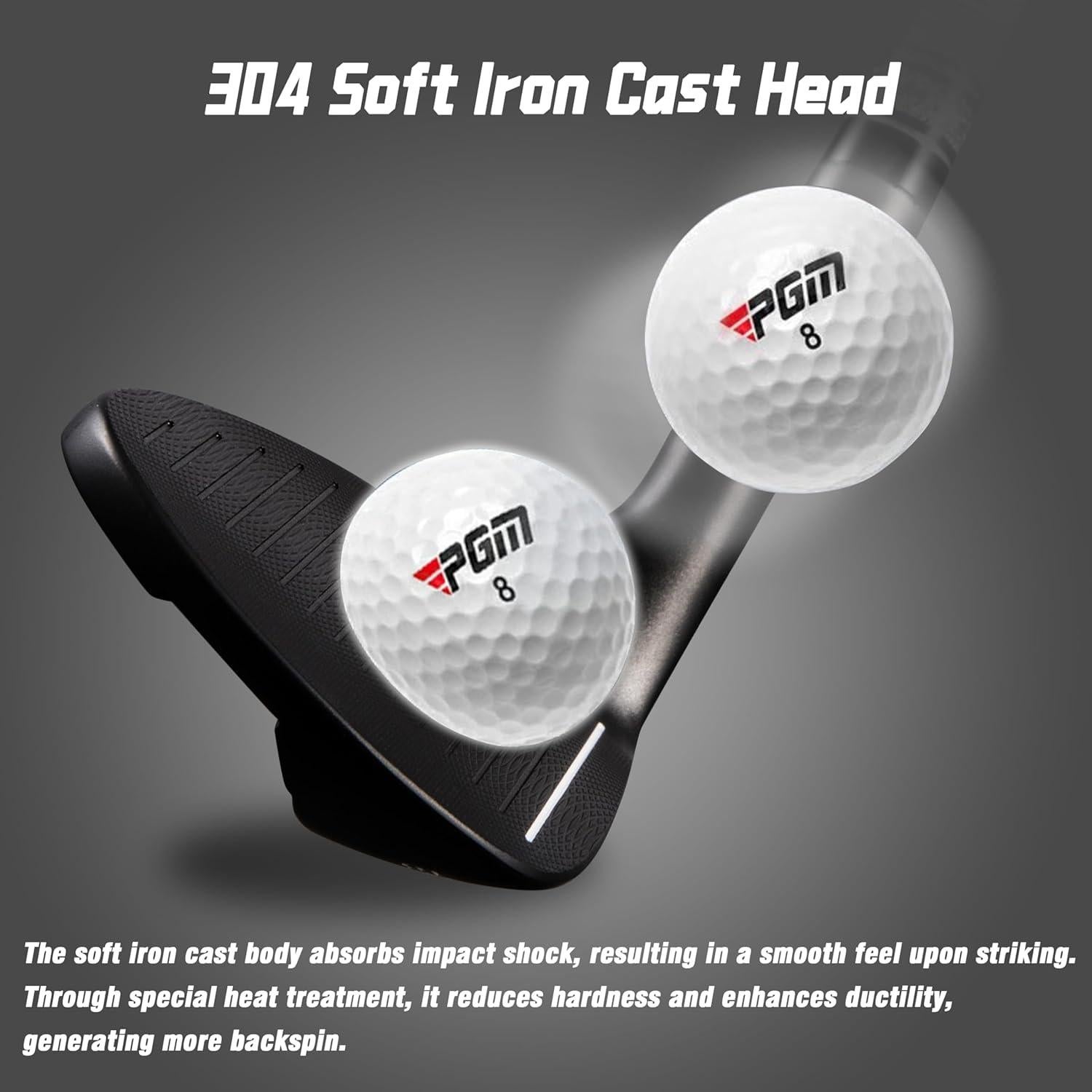 Wedge de Golf PGM 72° Acero Inoxidable Antideslizante