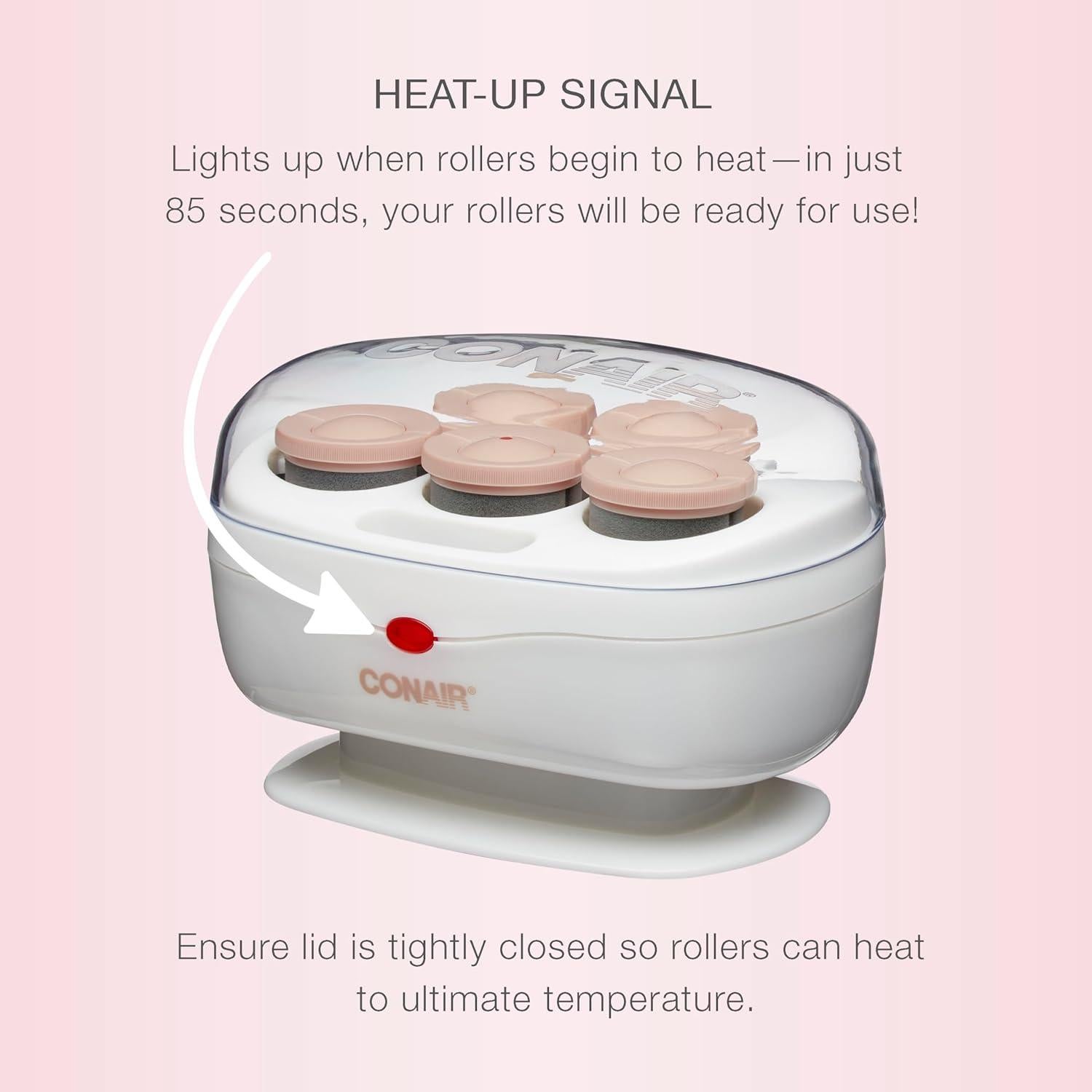 Rulos Calientes Conair Cerámica Jumbo 5 Piezas 3.81 cm