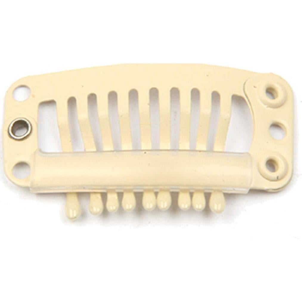 20 Clips de Metal para Extensiones de Cabello Beige JFFX