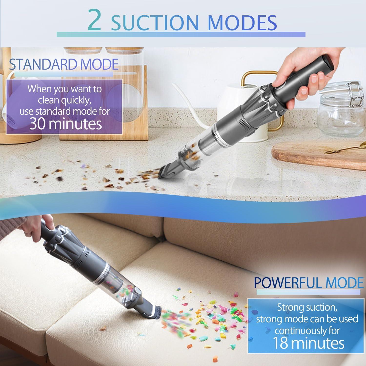 Aspiradora de Mano Inalámbrica HIKALION K12GR 25000PA 0.45kg