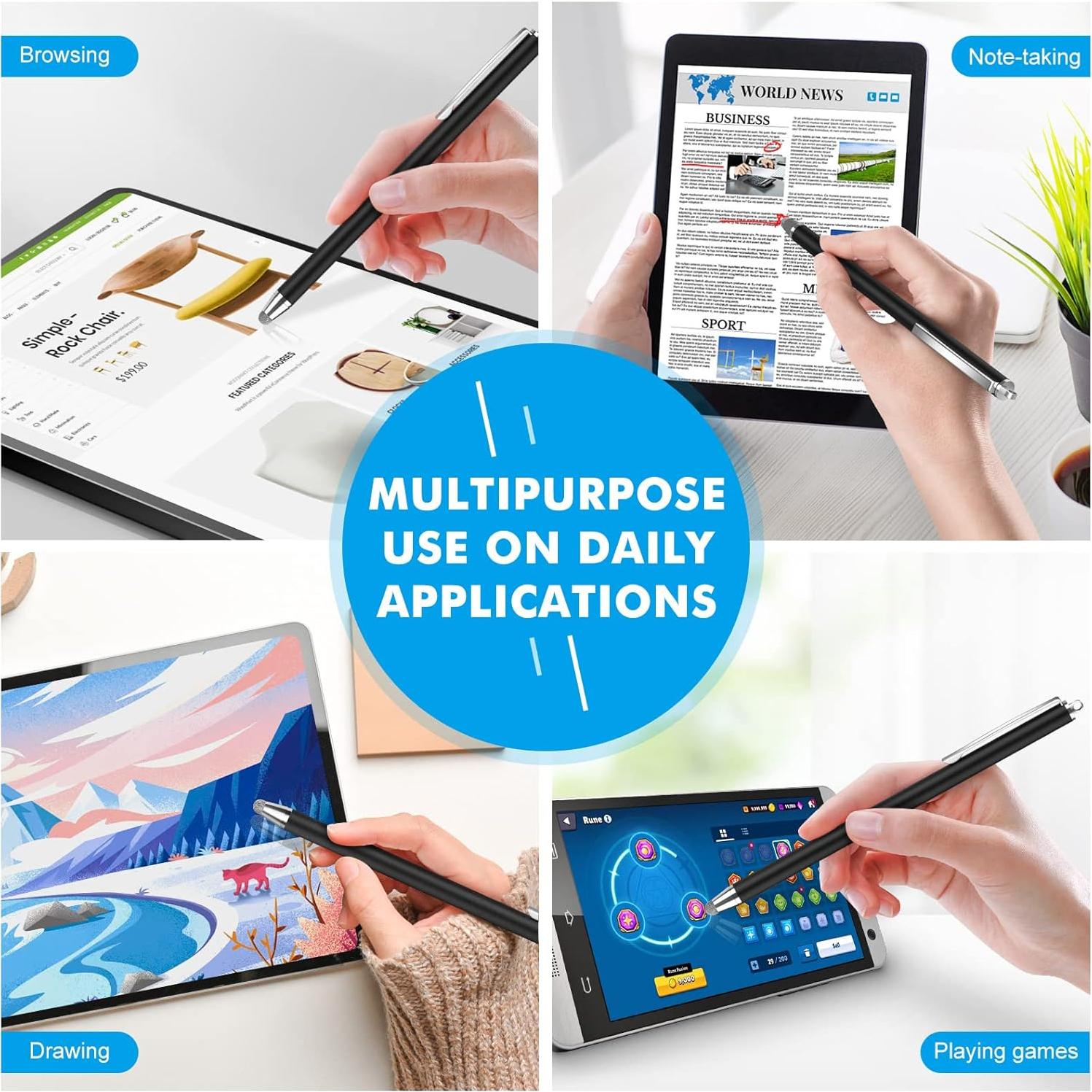 Lápiz Stylus Granarbol Largo con 3 Puntas Reemplazables