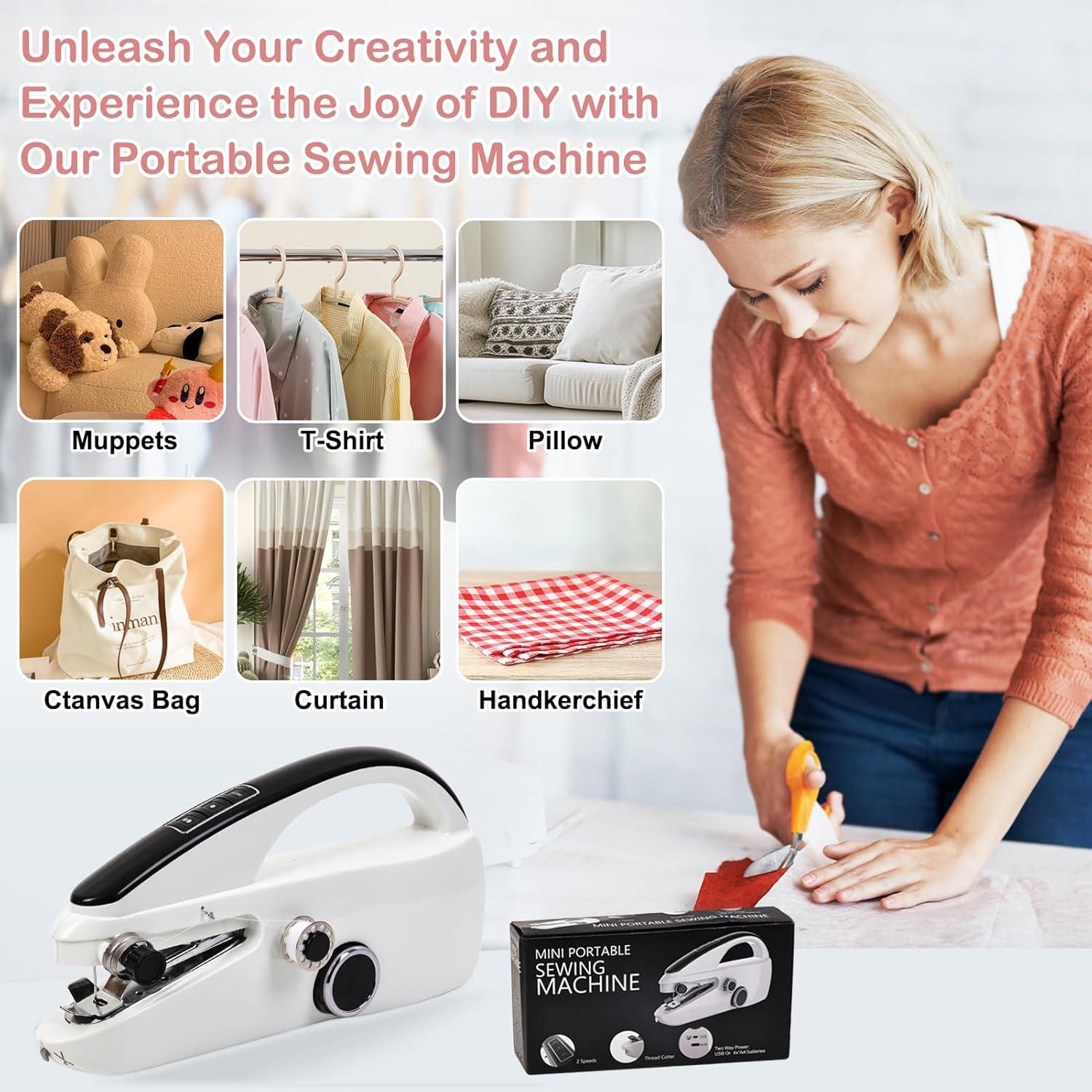 Máquina de Coser Portátil CRYSNATM Kit de Costura A