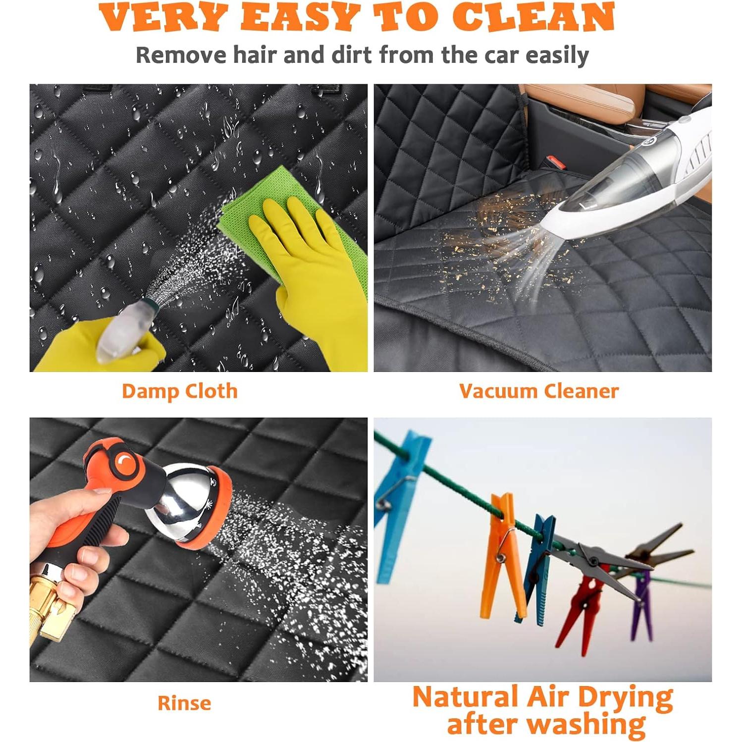 Funda de Asiento para Perros URPOWER Negra 52x109 cm Impermeable