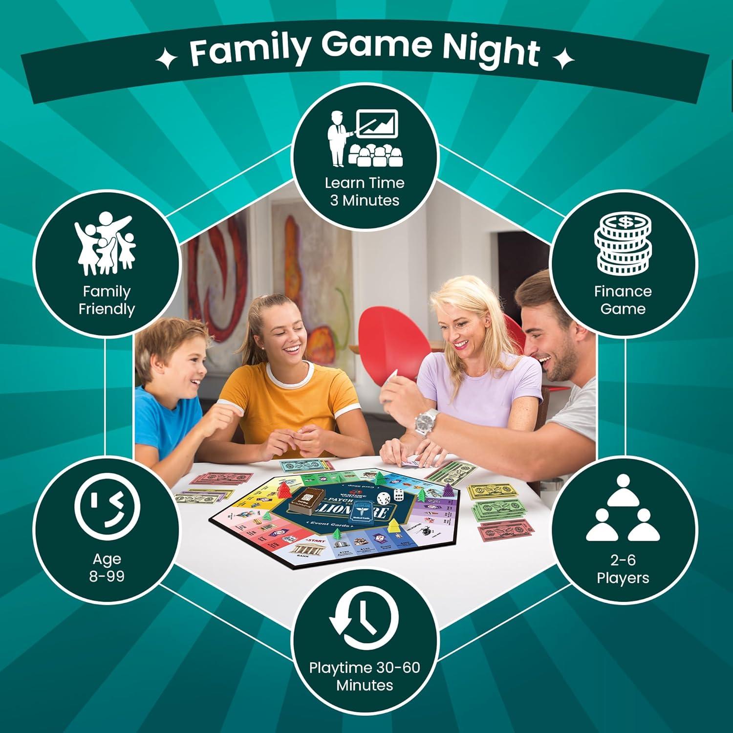 Juego de mesa De sueldo a billonario - Venture Catcher - 8+ años