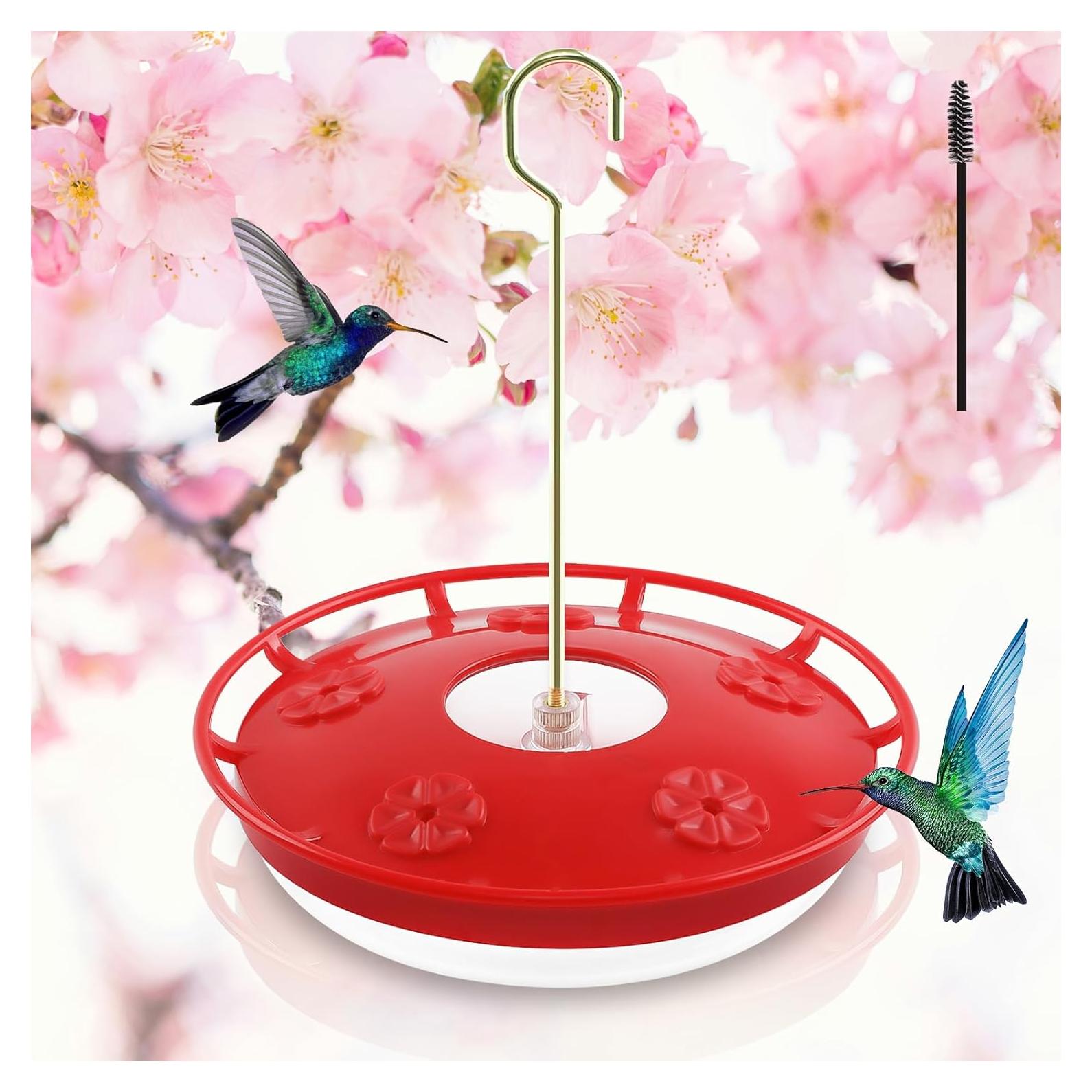 Alimentador de Colibríes Feed Garden 473 ml 5 Puertos Rojo