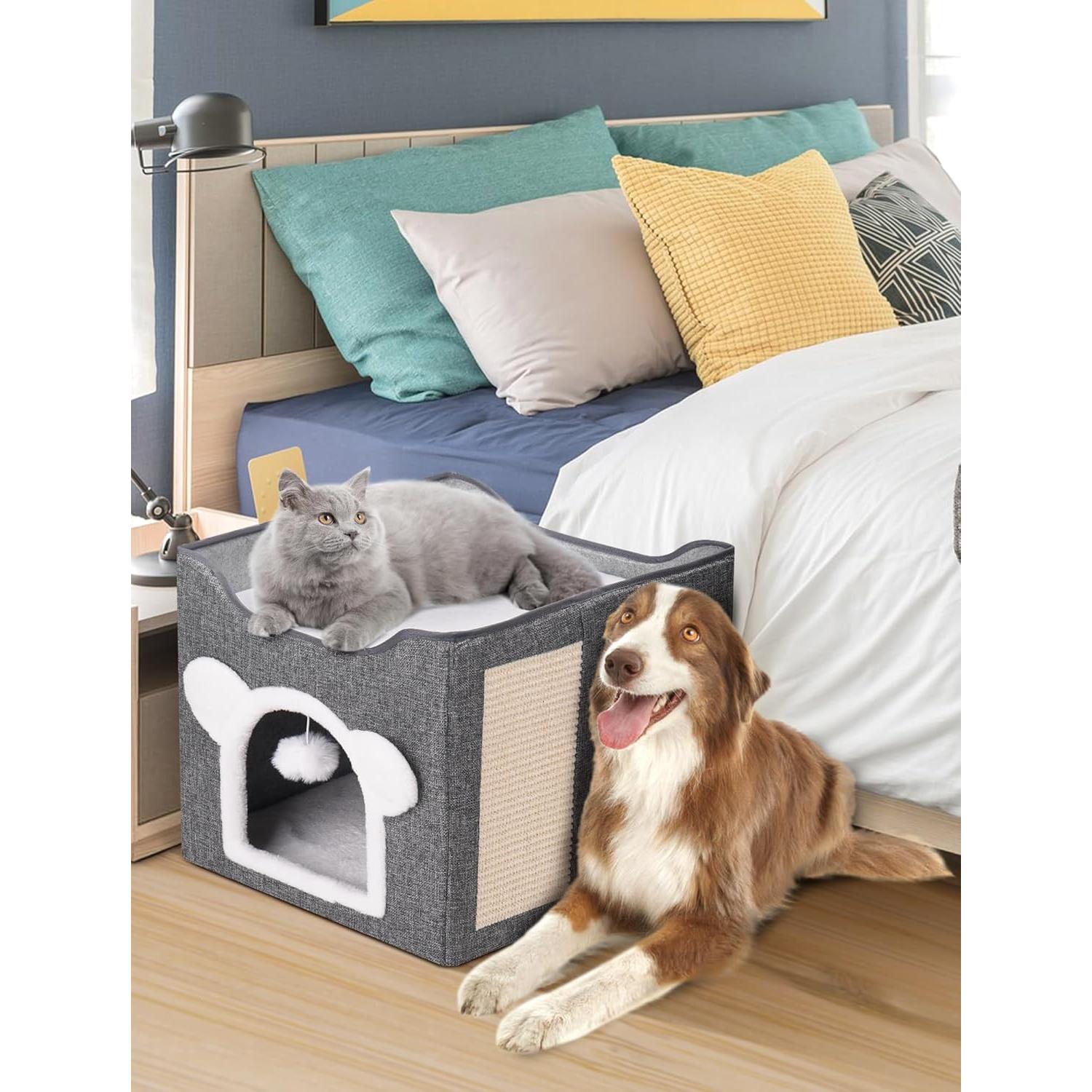 Casa para Gatos MOYLLOG Cueva Plegable 40.6x40.6x33.5cm