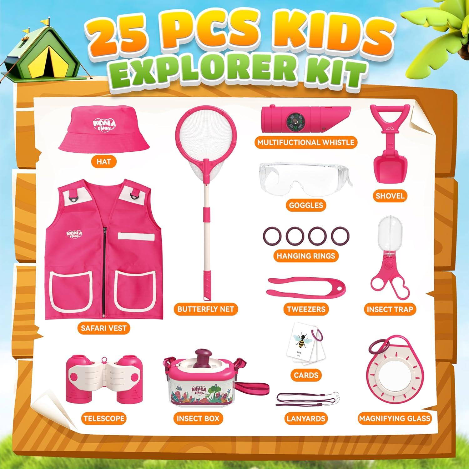 Kit de Explorador de Insectos SMILESSKIDDO 25 Piezas para Niños