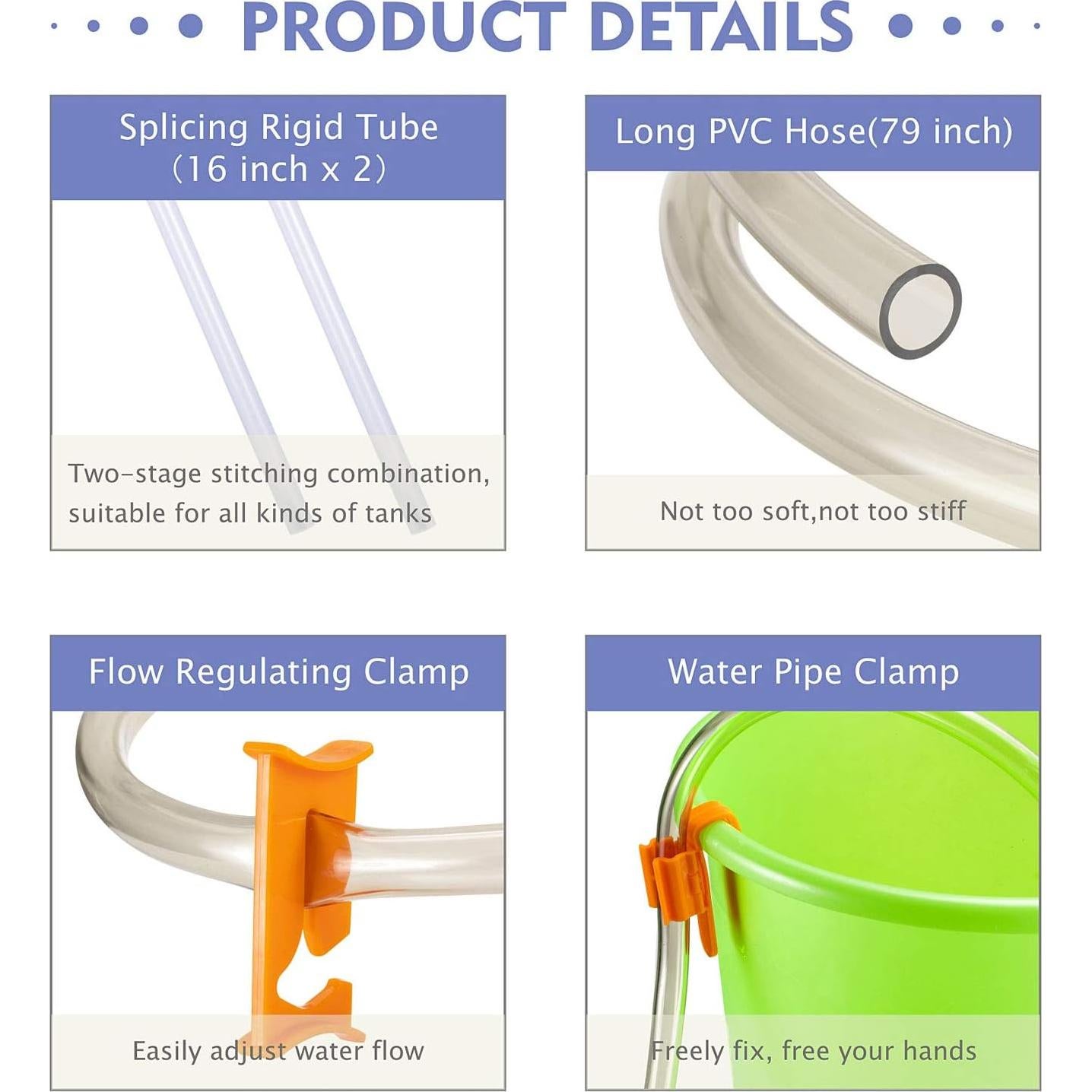 Limpiador de Grava para Acuario hygger HG-956, 3 en 1