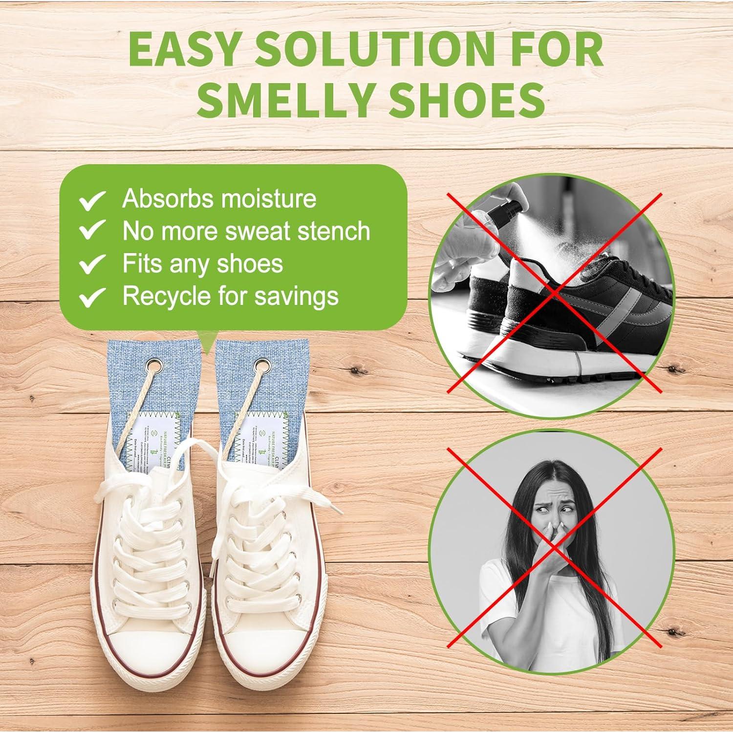 CLEVAST 6 Bolsas de Carbón de Bambú Purificadoras de Aire 60g