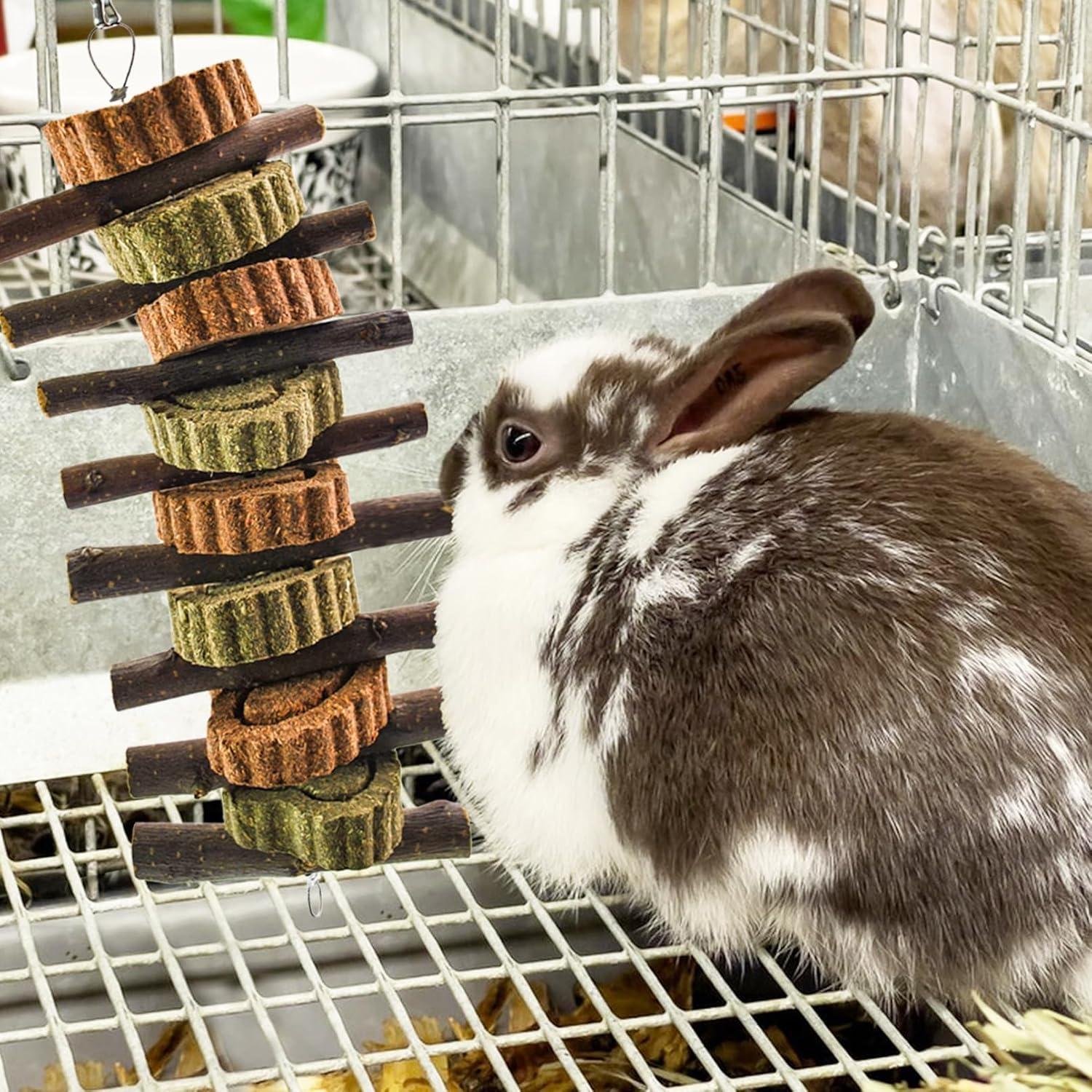 Juguetes de Masticar para Conejos MUYG - 4 Pcs Naturales