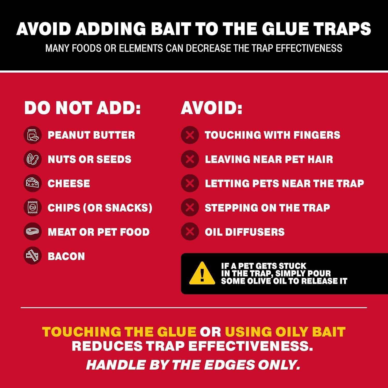 Trampa de Pegamento Catchmaster 72 Unidades para Ratones e Insectos