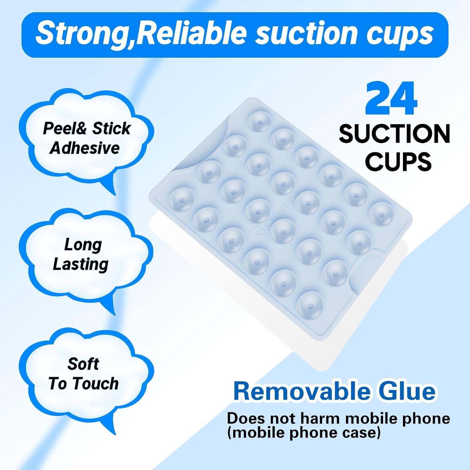 Soporte Adhesivo para Tarjetas CuKoHno - Azul Bebé, 3 Tarjetas