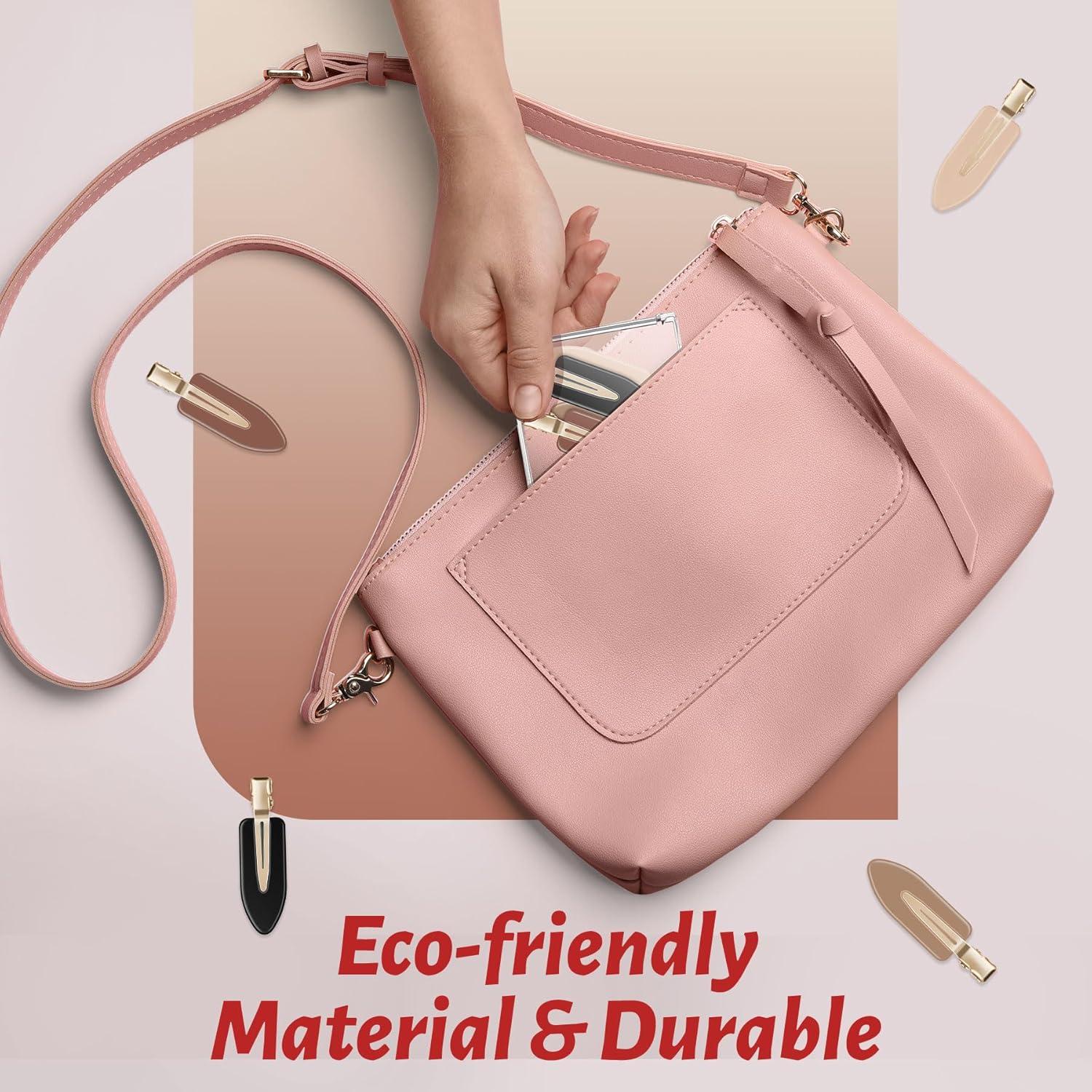 Set de 8 Clips para el Cabello YIERSO Sin Marcas Café Negro